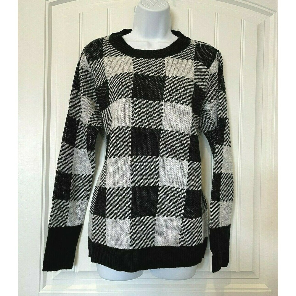NWOT! Anthony Richards Womens Medium Black & White Long Sleeve Sweater